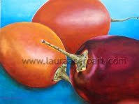 Frutos rojos Oil Canvas Landscaping