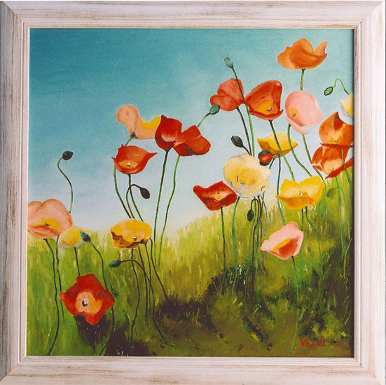 Amapolas Danza Oil Canvas Floral Painting