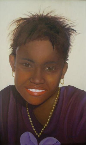 Dulce sonrisa Óleo Lienzo Retrato