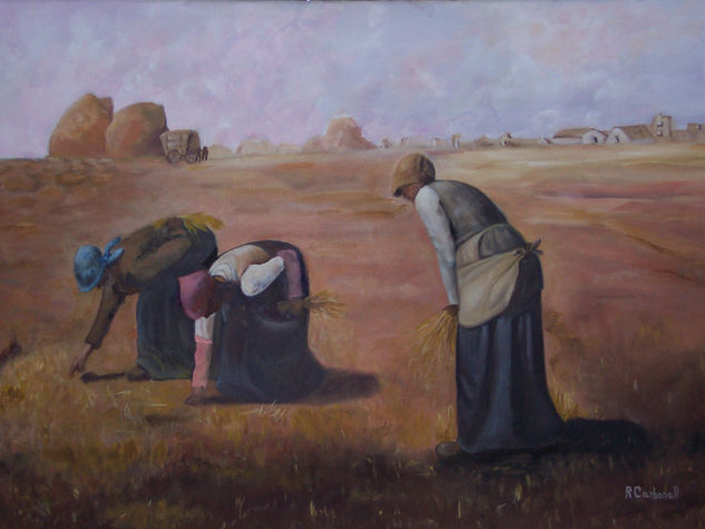 Las Espigadoras Óleo Lienzo Figura