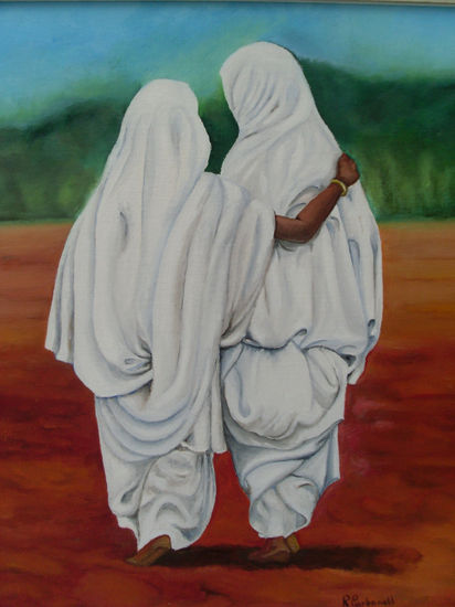 Sahara Óleo Lienzo Figura