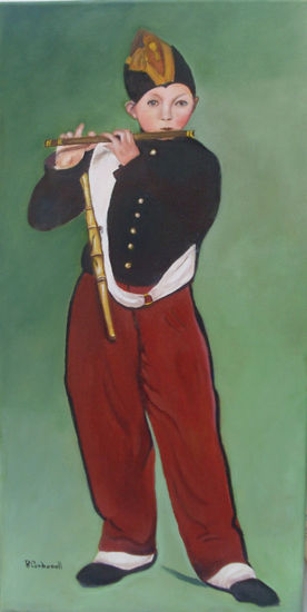 El Pífano Oil Canvas Portrait