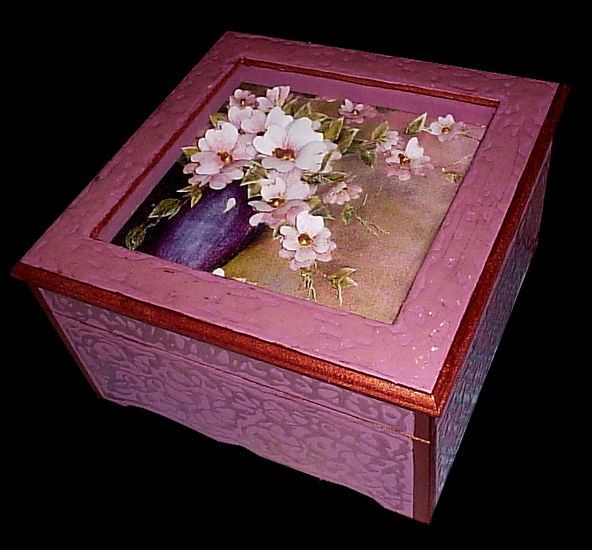 Caja de Tè Romantica Tabla Floral