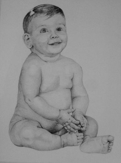 Baby Pencil (Black) Card Portrait