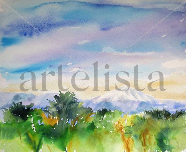 Teide esplendoroso Watercolour Paper Landscaping