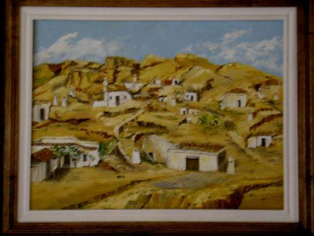 viviendas de Andalucía Oil Canvas