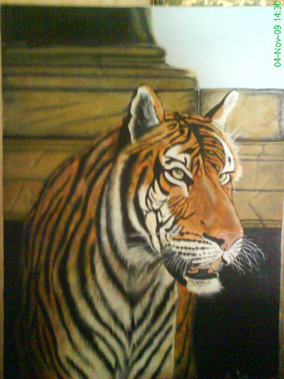 tigre Óleo Lienzo Animales