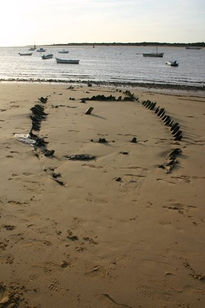 Barca en la playa