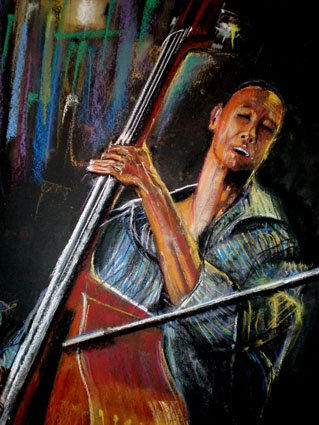 JAZZ Pastel Paper Figure Painting