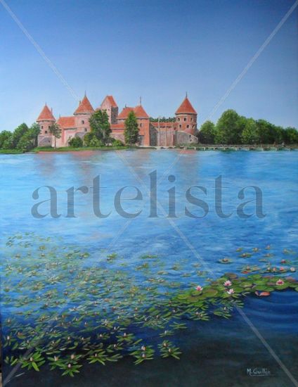 Castillo de Trakai (Lituania) Oil Canvas Landscaping