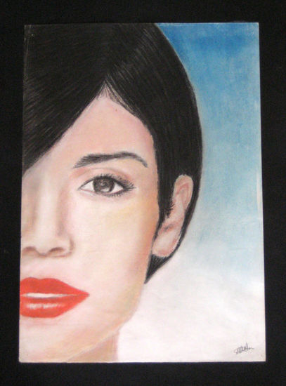 Mirada -realismo- Pastel Papel Retrato