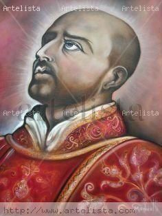 San Ignacio de Loyola Óleo Lienzo Retrato