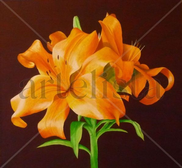 LILIUM Oil Canvas Floral Painting