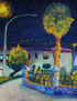 plaza de noche