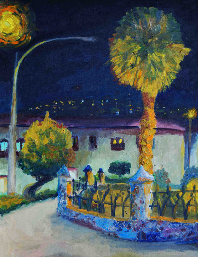 plaza de noche
