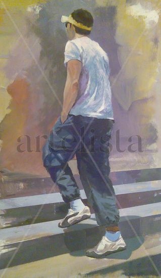 arriba siempre Acrylic Panel Figure Painting