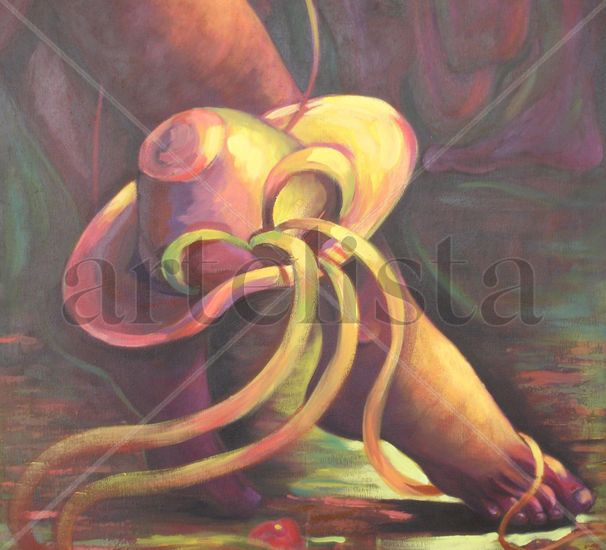 Descanzo entrelazado Oil Canvas Figure Painting