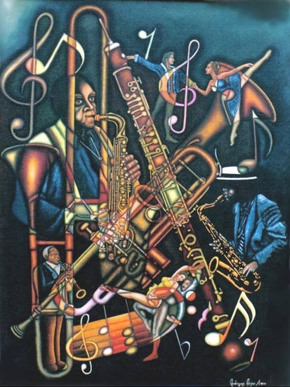 NOCTURNO DE JAZZ Oil Canvas Others