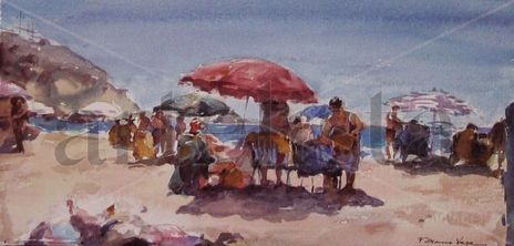 Apunte en la playa