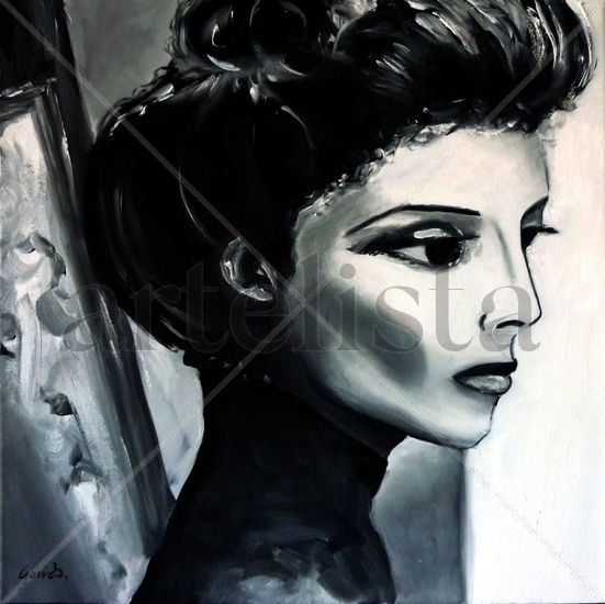 HEPBURN Oil Canvas Portrait