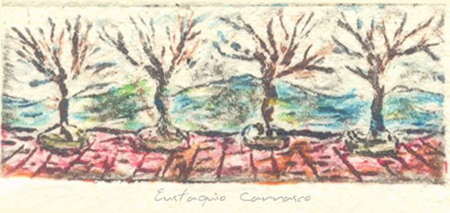 Cuatro árboles secos, (Four dead trees)