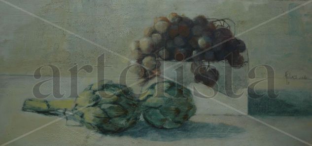 uvas en septiembre Acrylic Panel Still Life Paintings