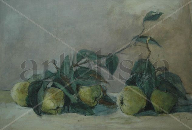 membrillos de la huerta Acrylic Panel Still Life Paintings