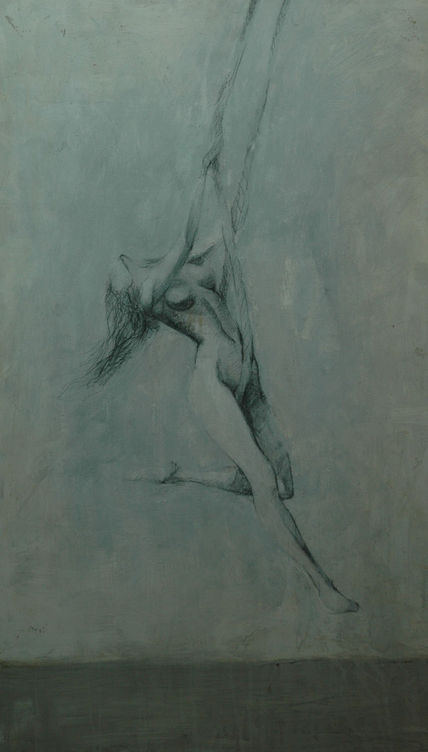 Desnuda en columpio