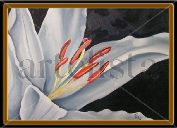 cala lily Acrylic Canvas Floral Painting