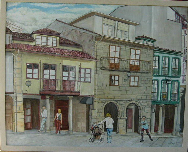 Calle de San Francisco Oil Panel Landscaping