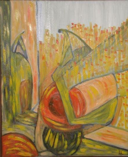 Manzana de felicidad. Oil Canvas Landscaping