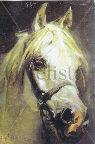 CABEZA DE CABALLO Oil Canvas Figure Painting