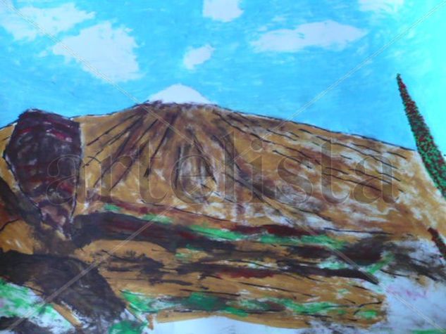 el pico teide Acrylic Card Landscaping