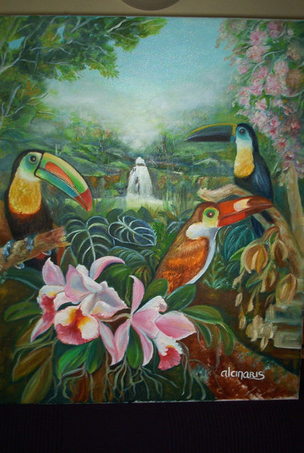 Tucanes y Orquideas
