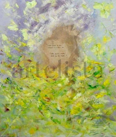 El cuadro con poema Oil Canvas Landscaping