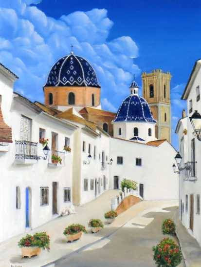 Altea Oil Canvas Landscaping