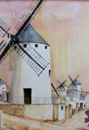 Campo de Criptana Watercolour Others Landscaping