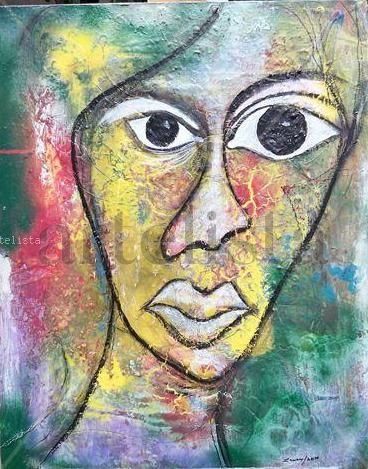 Osain Mixed media Canvas Figure Painting