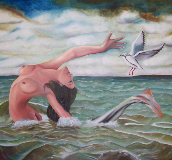 Sirena Oil Canvas Figure Painting