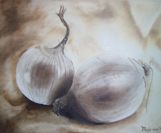 cebollas Oil Canvas Still Life Paintings