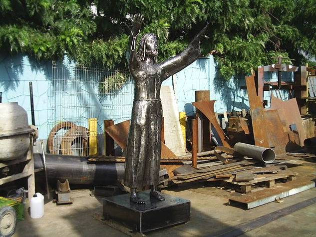 cristo       recuerdos de joven Metal Figurative