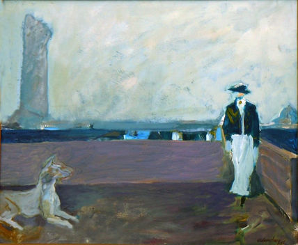 Paisaje con figuras