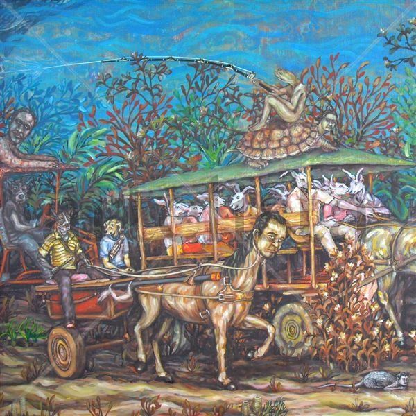 El milagro de Moisés, Detalle