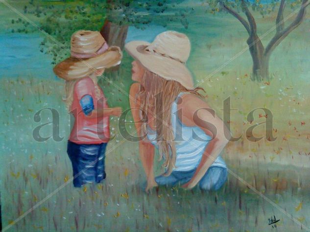Cuentamelo Oil Canvas Figure Painting