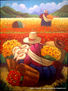 trabajando en el campo abierto