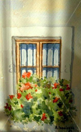 Ventana con flores 