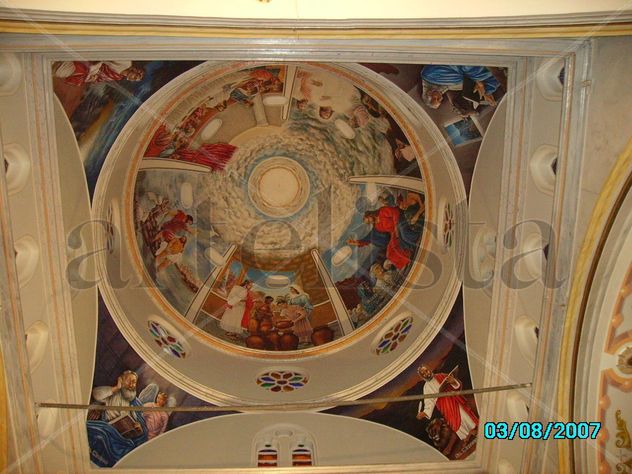 ilustracion cupula central iglesia de zea estado merida