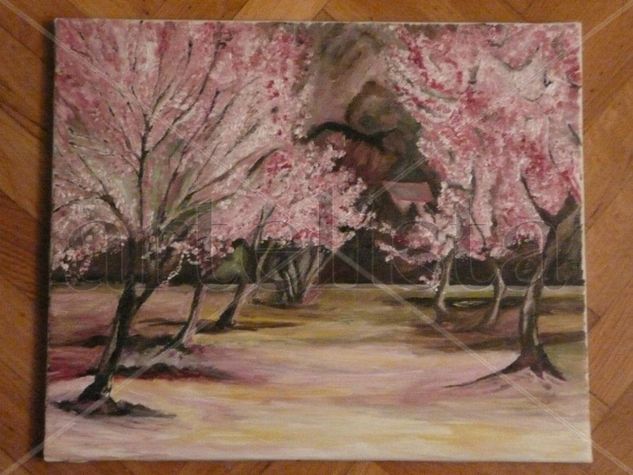 Los Almendros Oil Canvas Landscaping