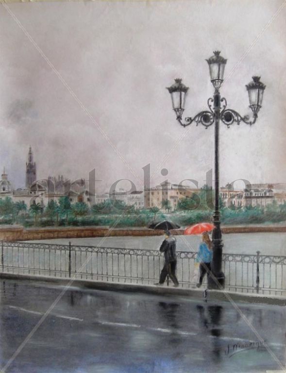 La lluvia en Sevilla.....