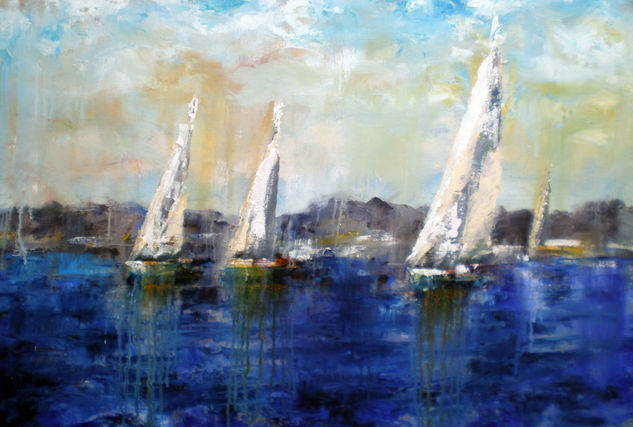 Regata azul Oil Canvas Sports